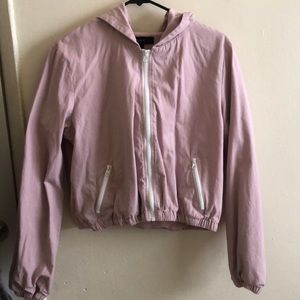 Forever 21 Pink Zip Up Jacket